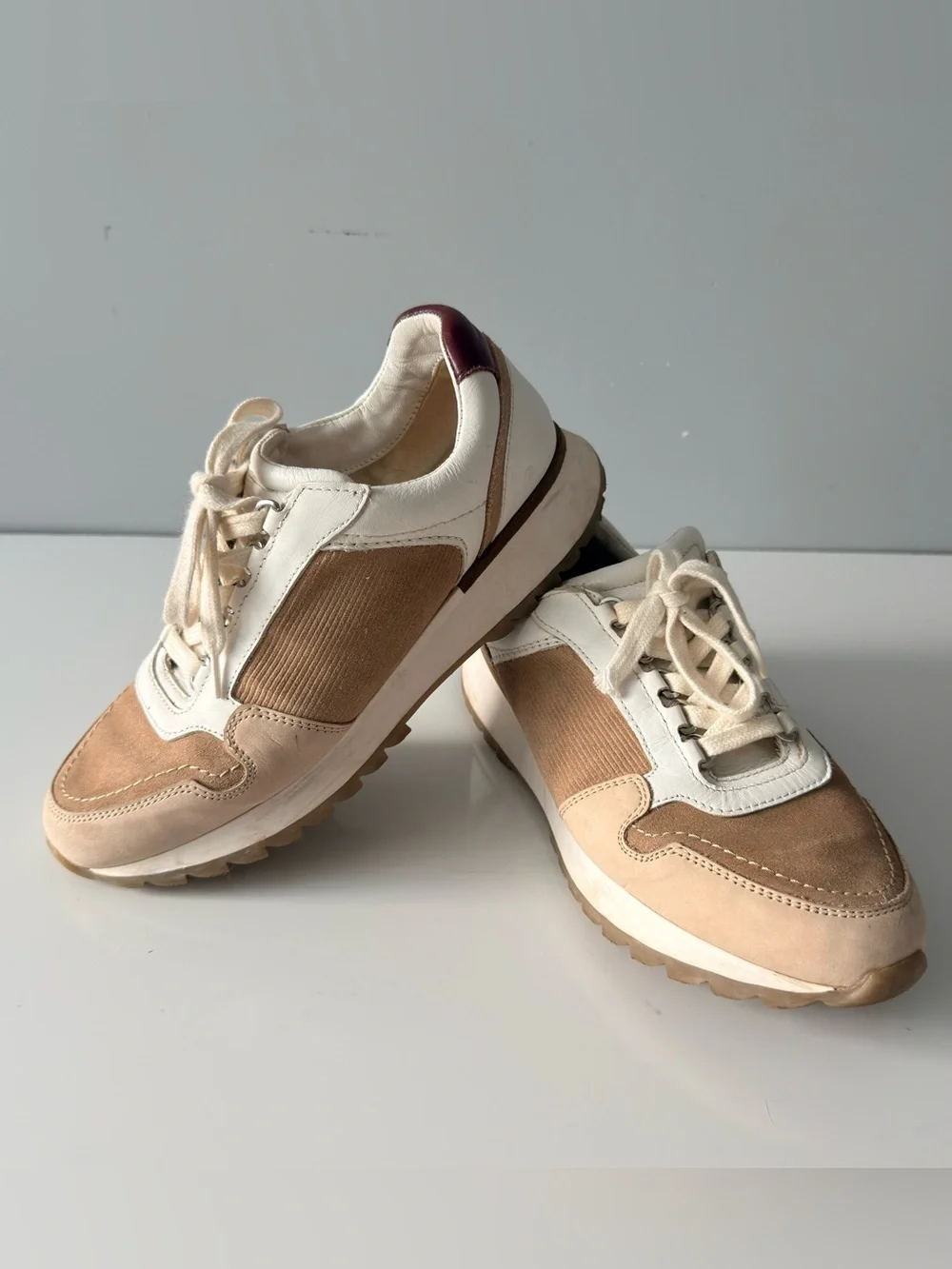 Massimo Dutty Women’s Leather Suedo Retro Sneakers Shoes 38 EU 8 US